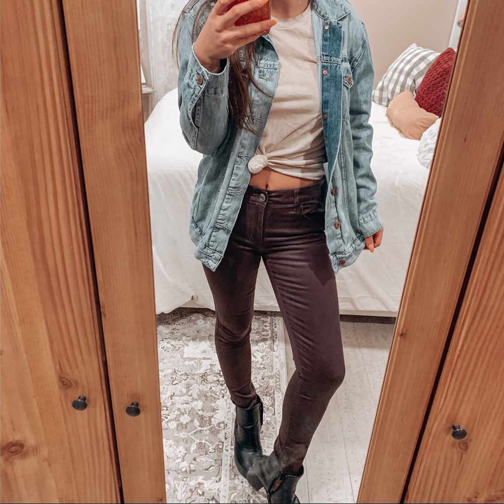 AE Purple High Waisted Jeggings